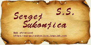 Sergej Sukonjica vizit kartica
